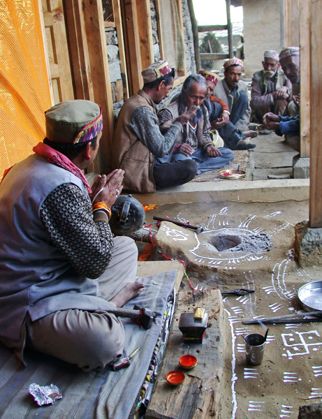 35 Making a chhatri